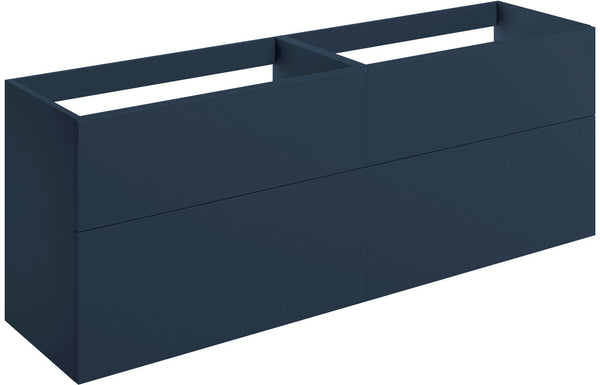 Serenita 1180mm Wall Hung 4 Drawer Basin Unit (No Top) - Matt Deep Blue