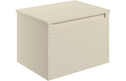 Belleza 600mm Wall Hung 1 Drawer Basin Unit & Worktop - Matt Cotton