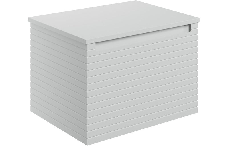 Belleza 600mm Wall Hung 1 Drawer Basin Unit & Worktop - Matt Mineral Grey