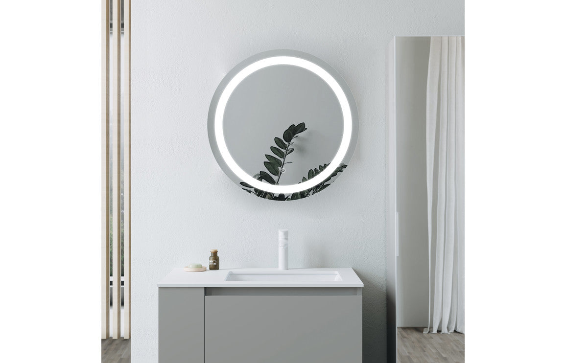 Daiki 600mm Round Front-Lit LED Mirror