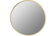 Niko 600mm Round Mirror - Brushed Brass
