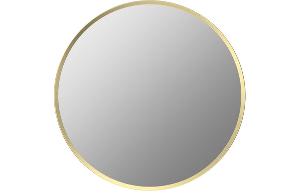 Niko 600mm Round Mirror - Brushed Brass
