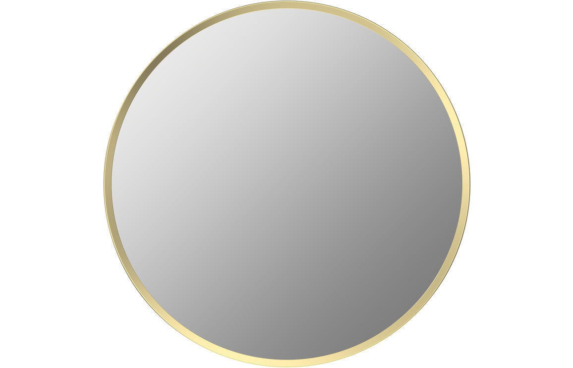 Niko 500mm Round Mirror - Brushed Brass