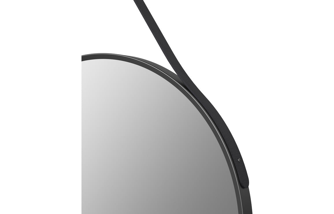Renji 600mm Round Mirror - Matt Black