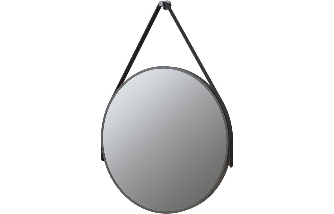 Renji 600mm Round Mirror - Matt Black