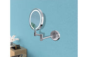 Mire Round LED Cosmetic Mirror - Chrome