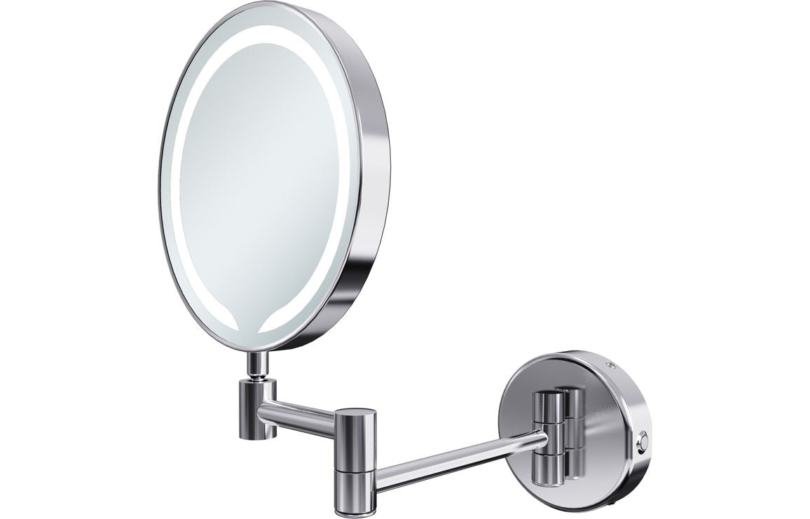 Mire Round LED Cosmetic Mirror - Chrome