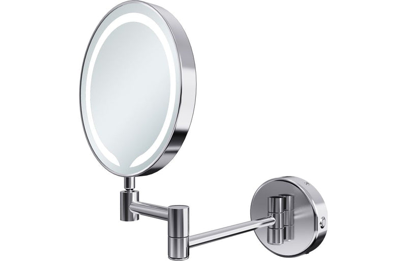 Mire Round LED Cosmetic Mirror - Chrome