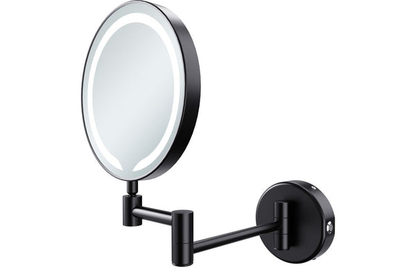 Mire Round LED Cosmetic Mirror - Black