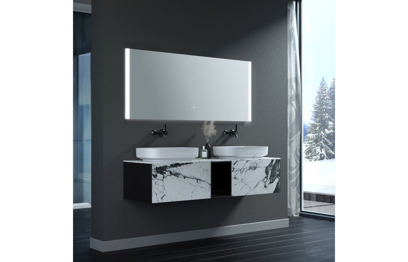 Chiyo 1200x600mm Rectangle Front-Lit LED Mirror