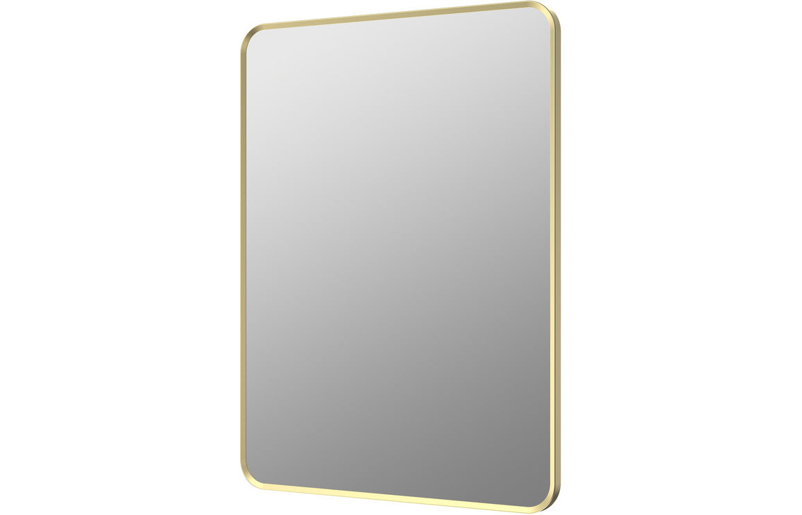 Niko 600x800mm Rectangle Mirror - Brushed Brass