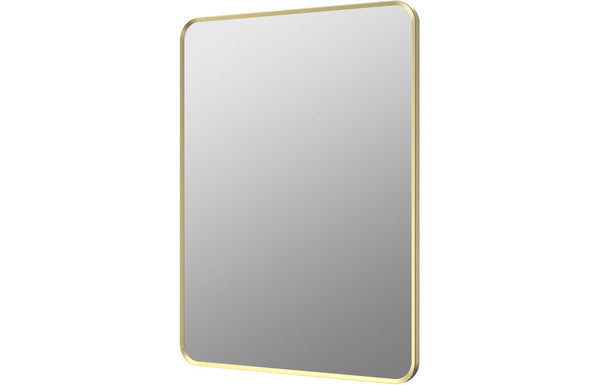 Niko 600x800mm Rectangle Mirror - Brushed Brass