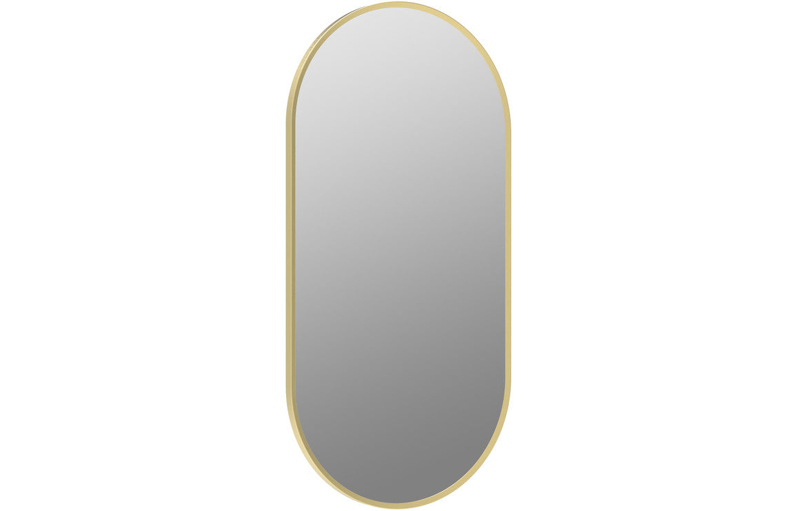 Niko 800x400mm Oblong Mirror - Brushed Brass