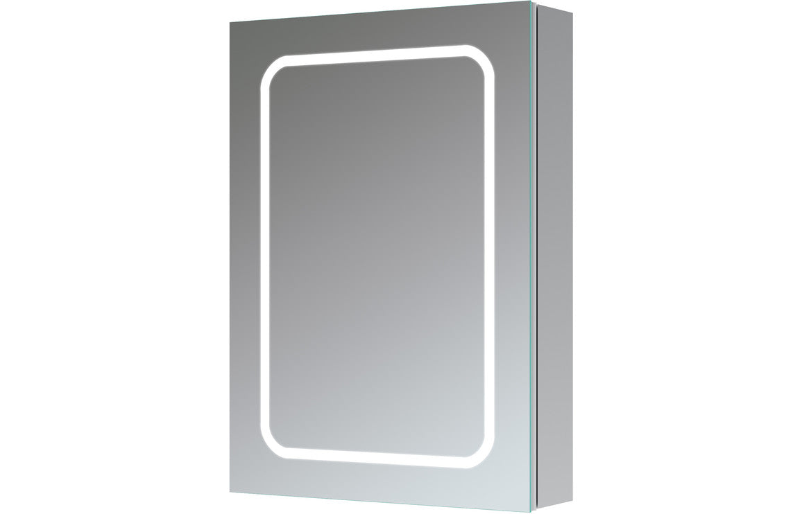 Taiga 500mm 1 Door Front-Lit LED Mirror Cabinet
