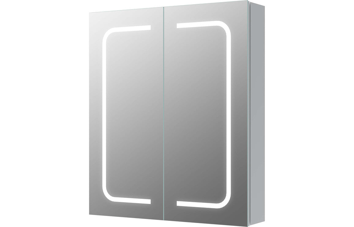 Taiga 600mm 2 Door Front-Lit LED Mirror Cabinet