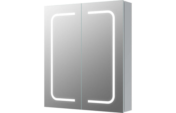 Taiga 600mm 2 Door Front-Lit LED Mirror Cabinet