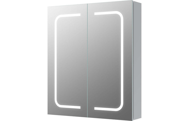 Taiga 600mm 2 Door Front-Lit LED Mirror Cabinet
