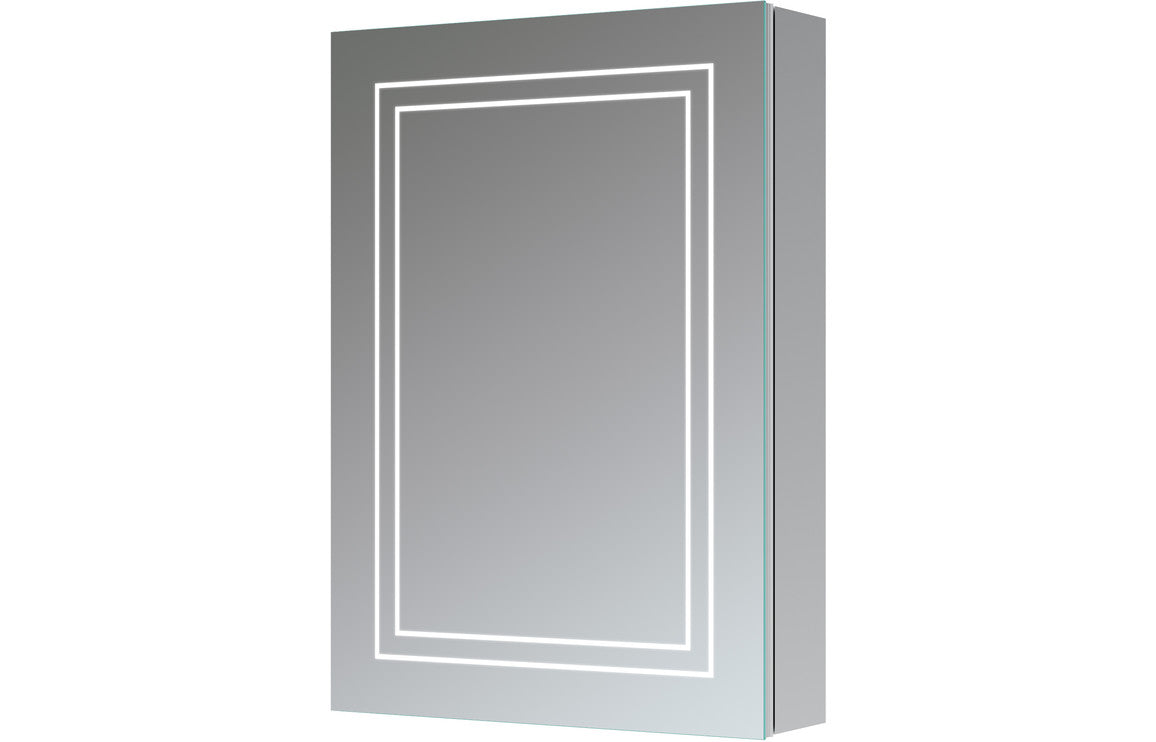 Zara 500mm 1 Door Front-Lit LED Mirror Cabinet