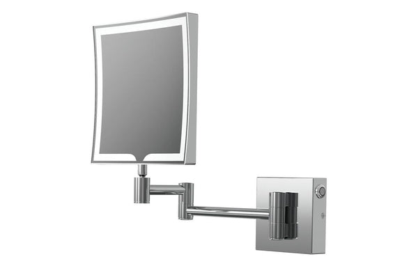 Mire Square LED Cosmetic Mirror - Chrome