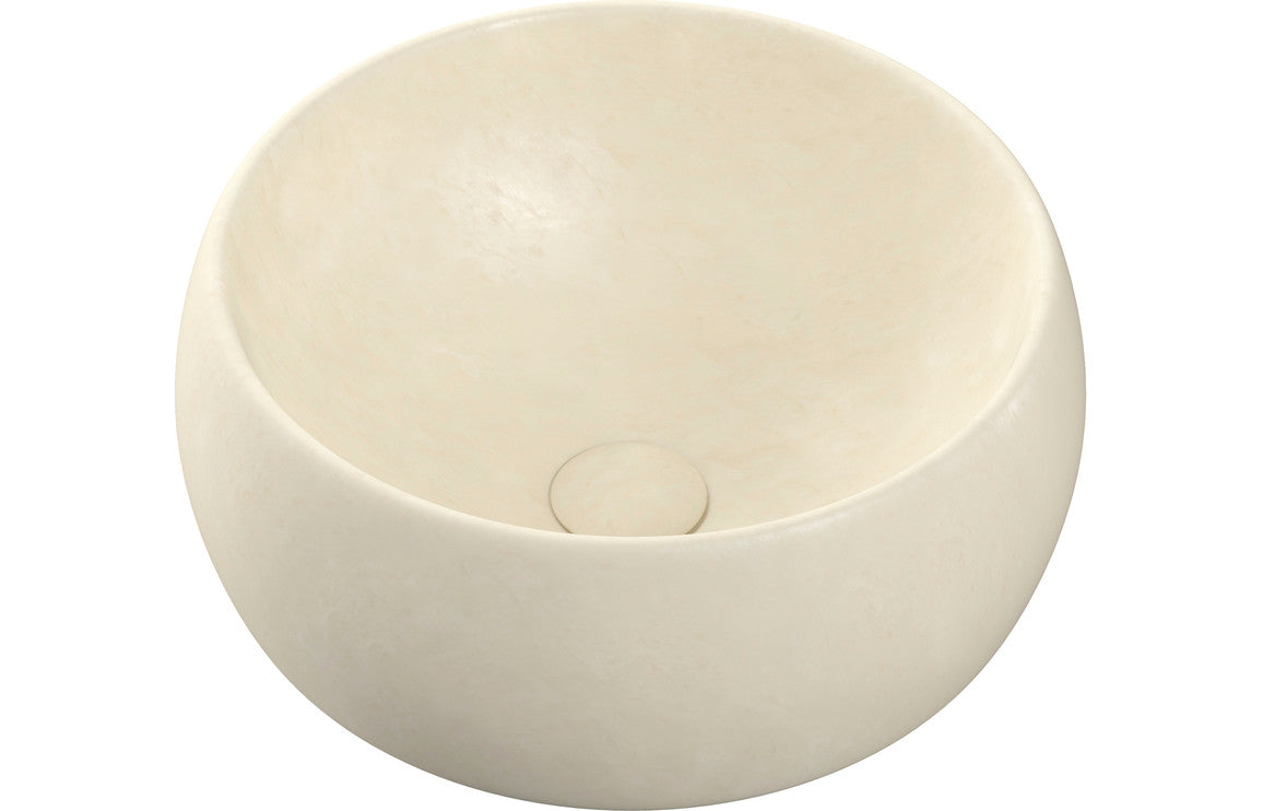 Nova 400mm Ceramic Washbowl - Stone Effect
