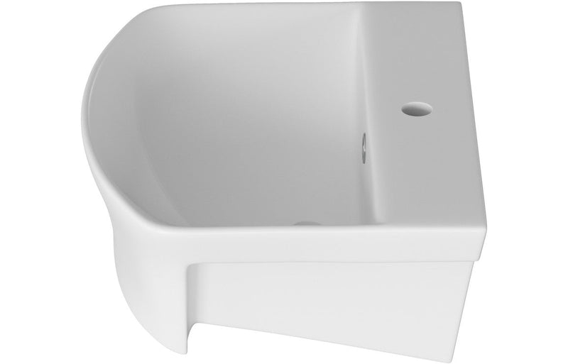 Andre 500x400mm 1TH Semi Recessed Basin
