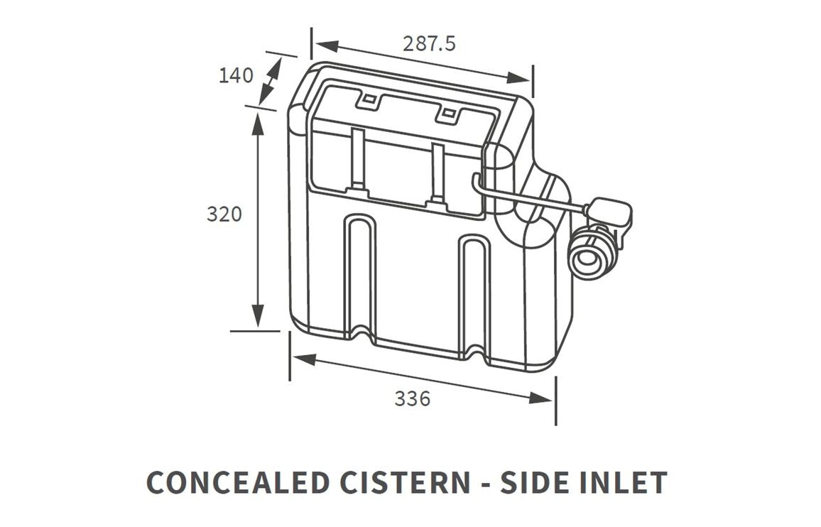 Concealed Cistern (Bottom Inlet)