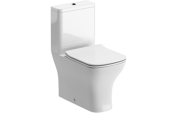 Agarwood Short Projection Close Coupled Fully Shrouded WC & Slim Soft Close Seat
