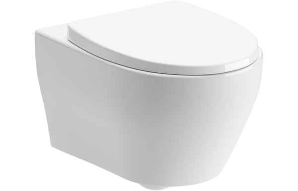 Sofia Rimless Wall Hung WC & Soft Close Seat