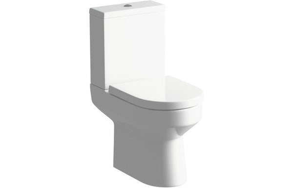 Sanita Close Coupled Open Back WC & Soft Close Seat