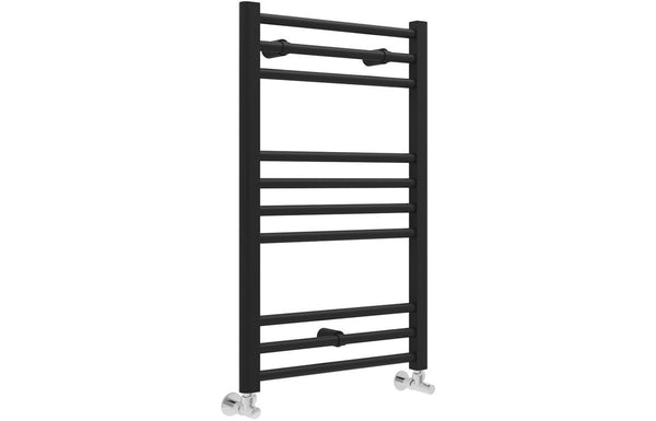 Azure Straight 30mm Ladder Radiator (500x800x30mm) - Matt Black