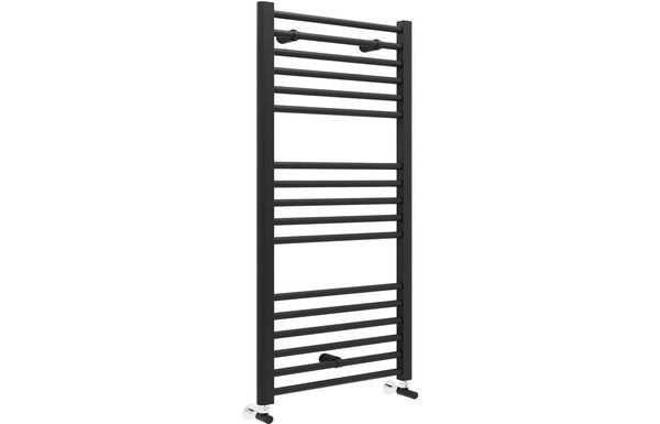 Azure Straight 30mm Ladder Radiator (600x1200x30mm) - Matt Black