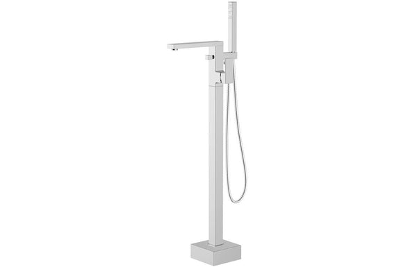 Zed Floor Standing Bath/Shower Mixer - Chrome