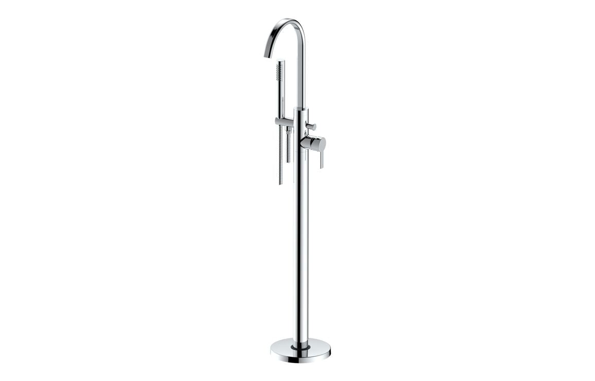 Evolve Floor Standing Bath/Shower Mixer - Chrome