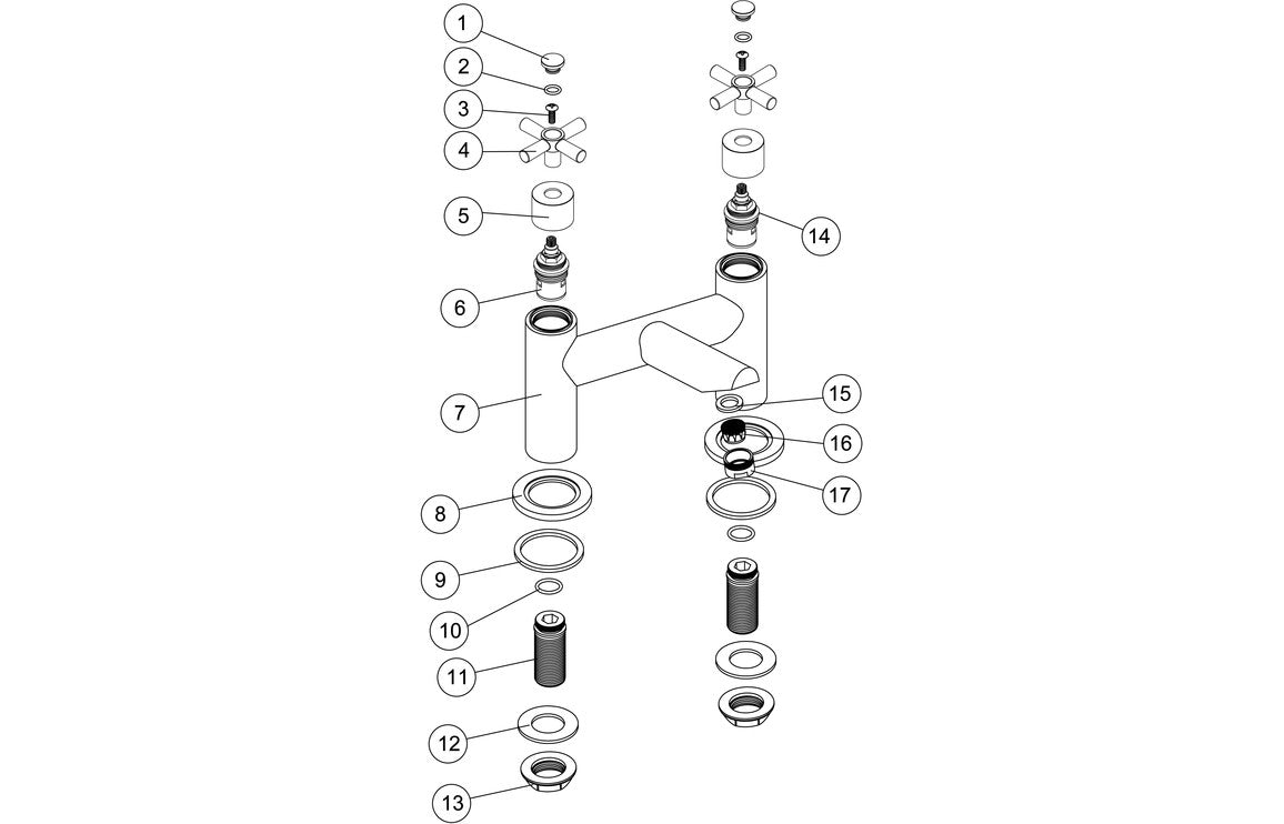 Savant Bath Filler - Chrome