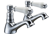 Ossia Bath Pillar Taps - Chrome
