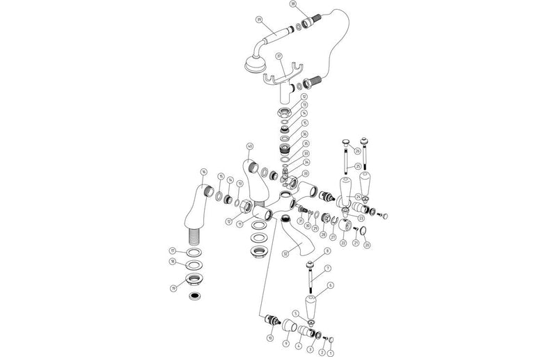 Ossia Bath/Shower Mixer - Chrome