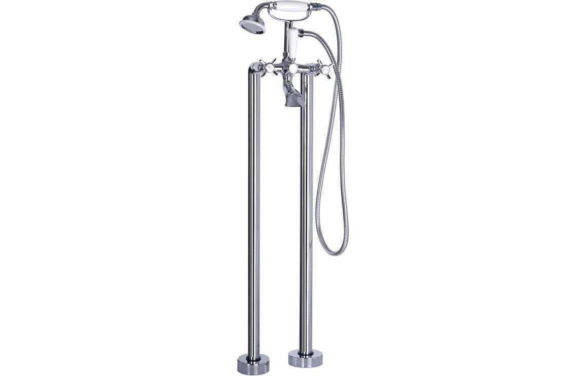 Ferrara Floor Standing Bath/Shower Mixer - Chrome
