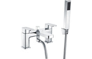 Brienne Bath/Shower Mixer & Bracket - Chrome