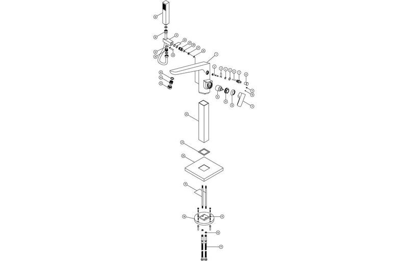 Beyra Floor Standing Bath/Shower Mixer - Brushed Brass