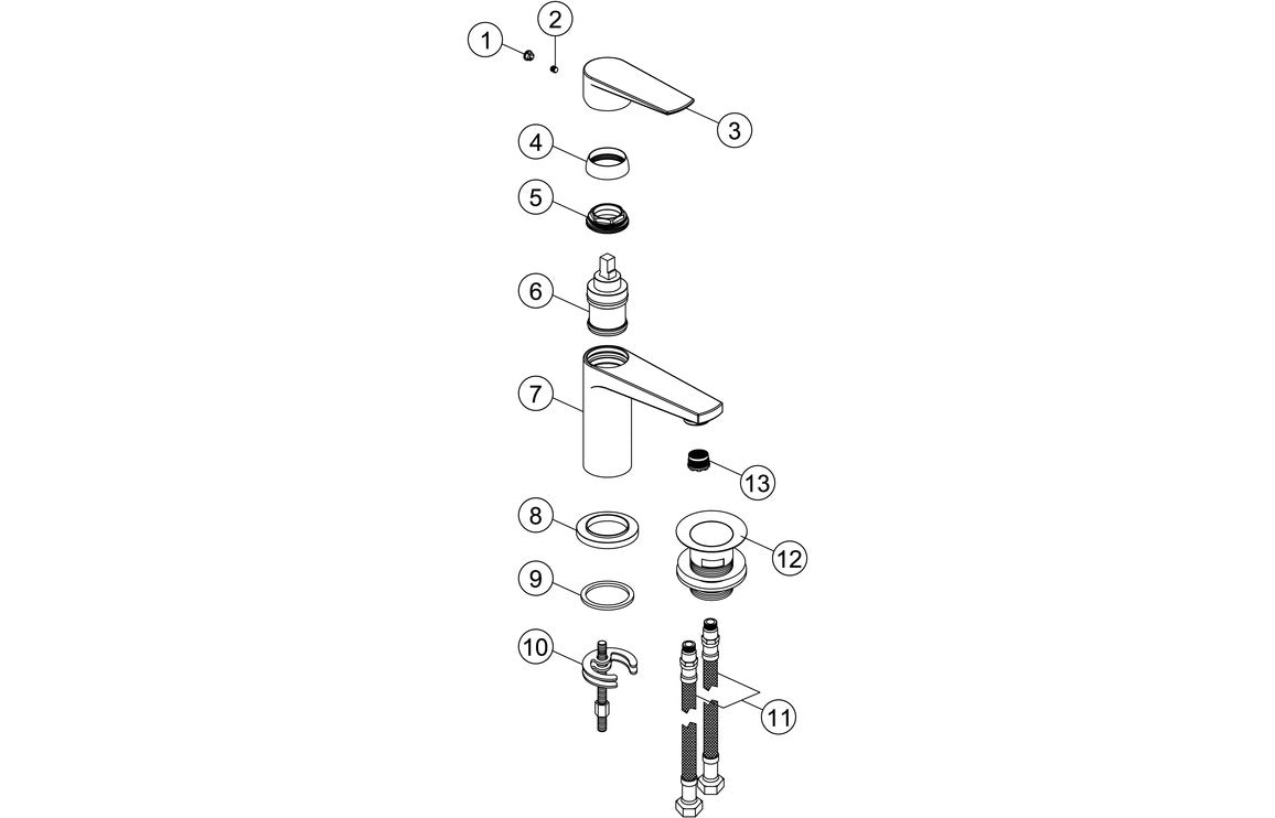 Gavino Basin Mixer - Chrome