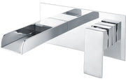Nivola Wall Mounted Basin Mixer - Chrome