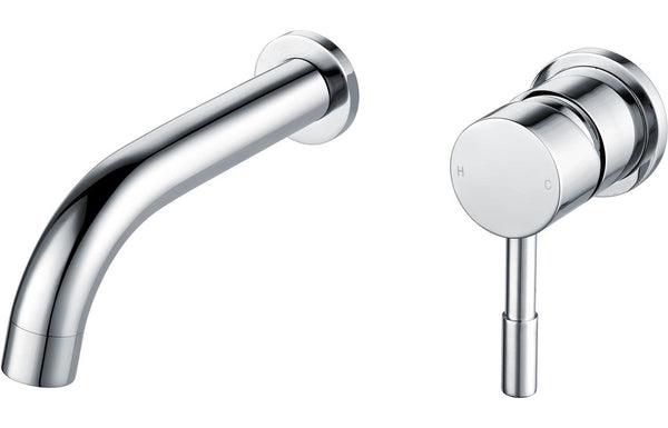 Belleria Wall Mounted Basin Mixer - Chrome