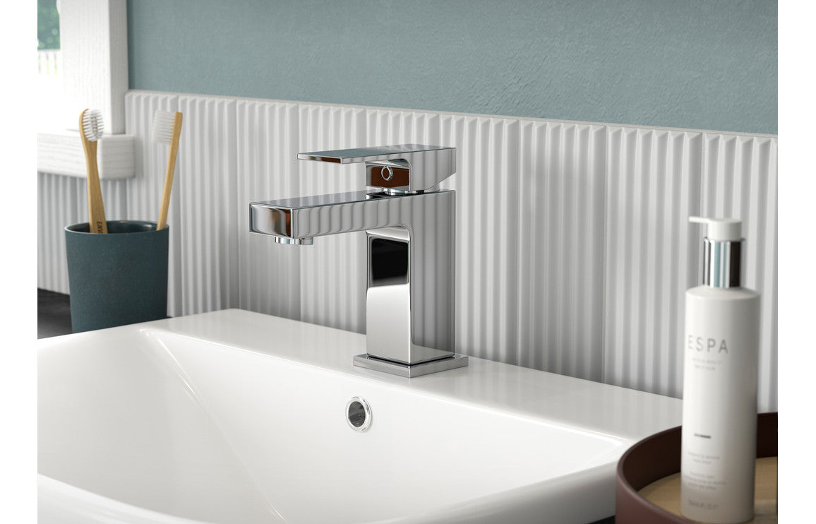 Tullio Basin Mixer & Waste - Chrome