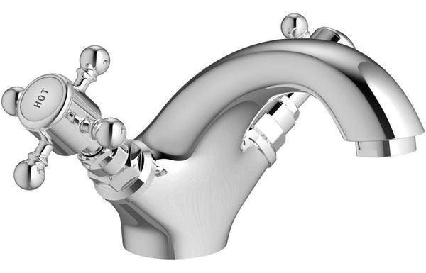 York Basin Mixer & Pop Up Waste - Chrome