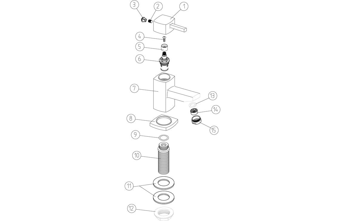 Delmara Basin Taps - Chrome