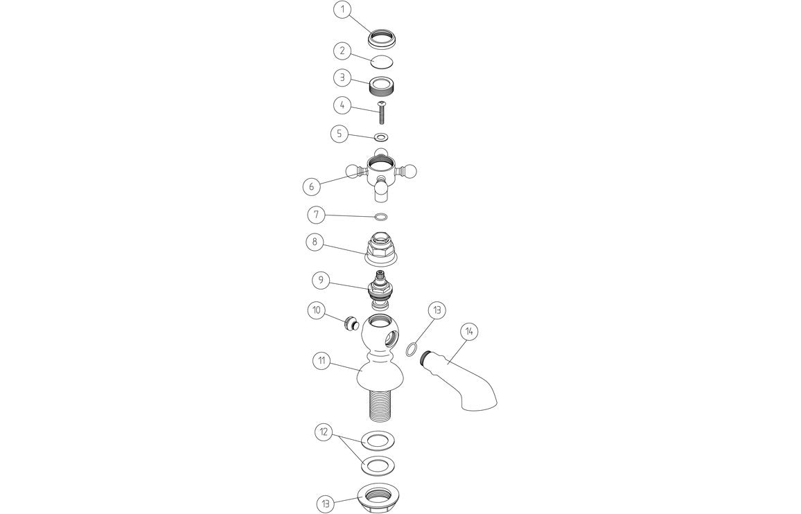 York Basin Pillar Taps - Chrome