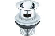 Slotted Flip Plug Basin Waste - Chrome