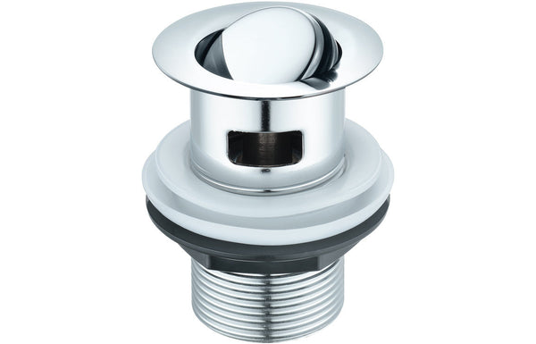 Slotted Flip Plug Basin Waste - Chrome