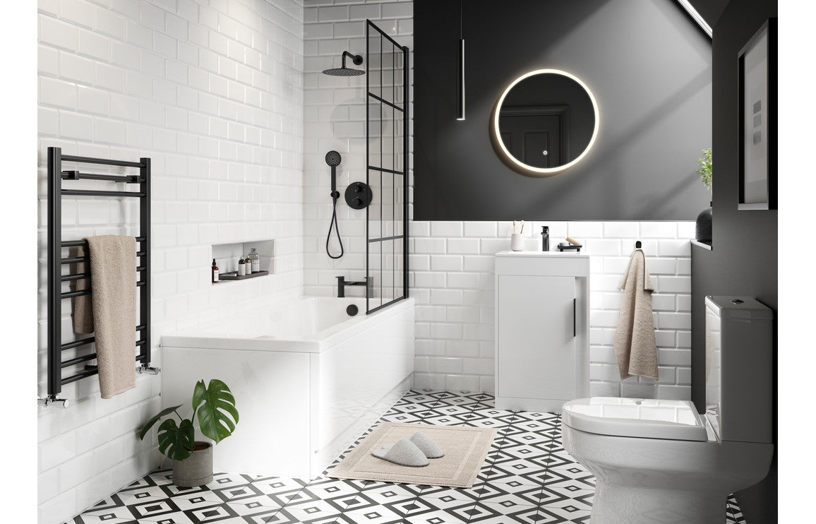 Evolve 510mm Floor Standing Unit Inc. Basin - White Gloss