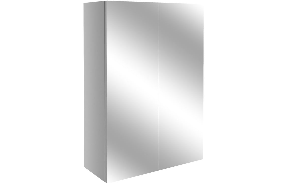 Aria 500mm Mirrored Unit - Light Grey Gloss